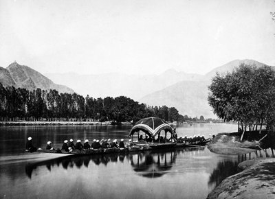 La barca del residente, Kashmir da Samuel Bourne